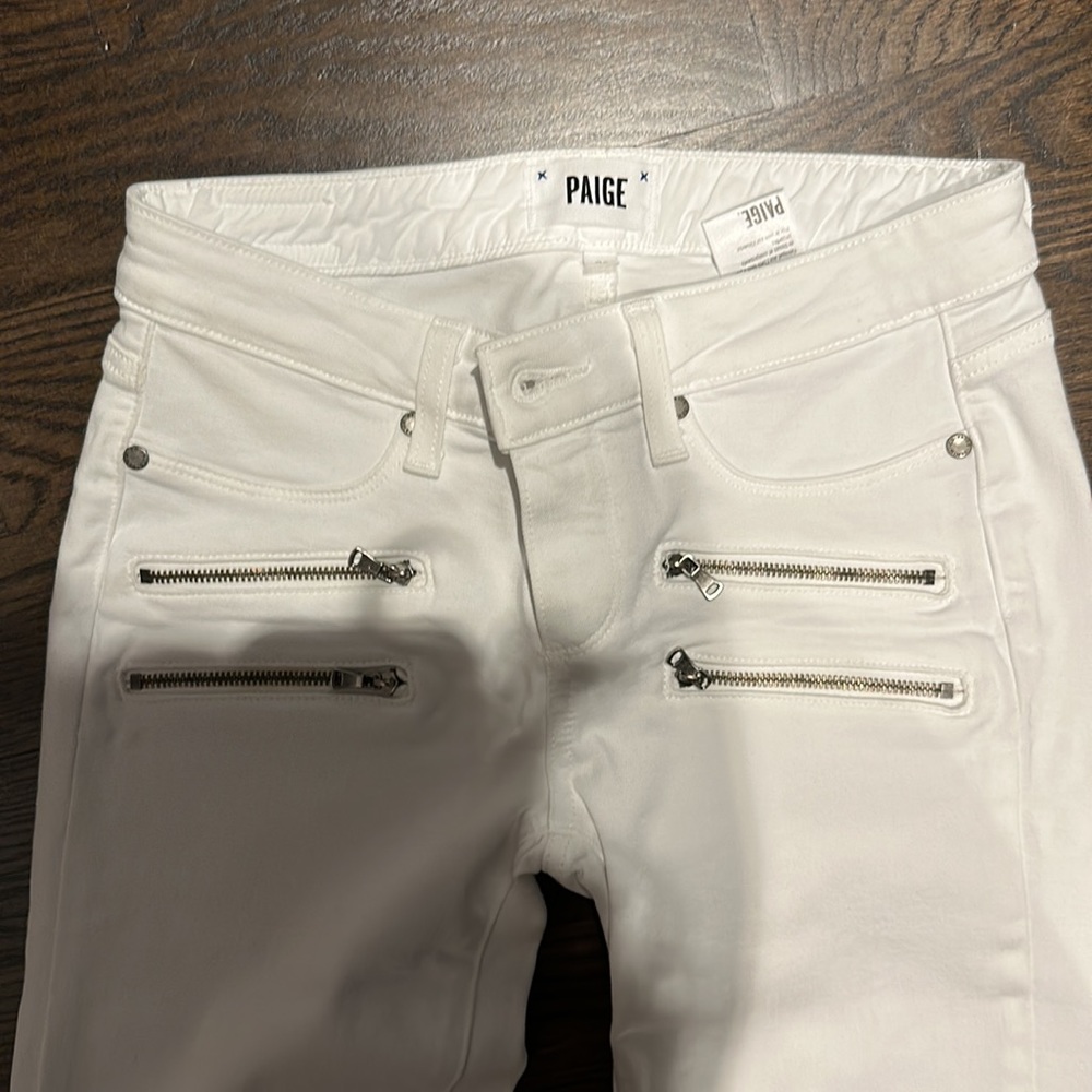 Paige size 26 Edgemont Ankle in white - Picture 3 of 5